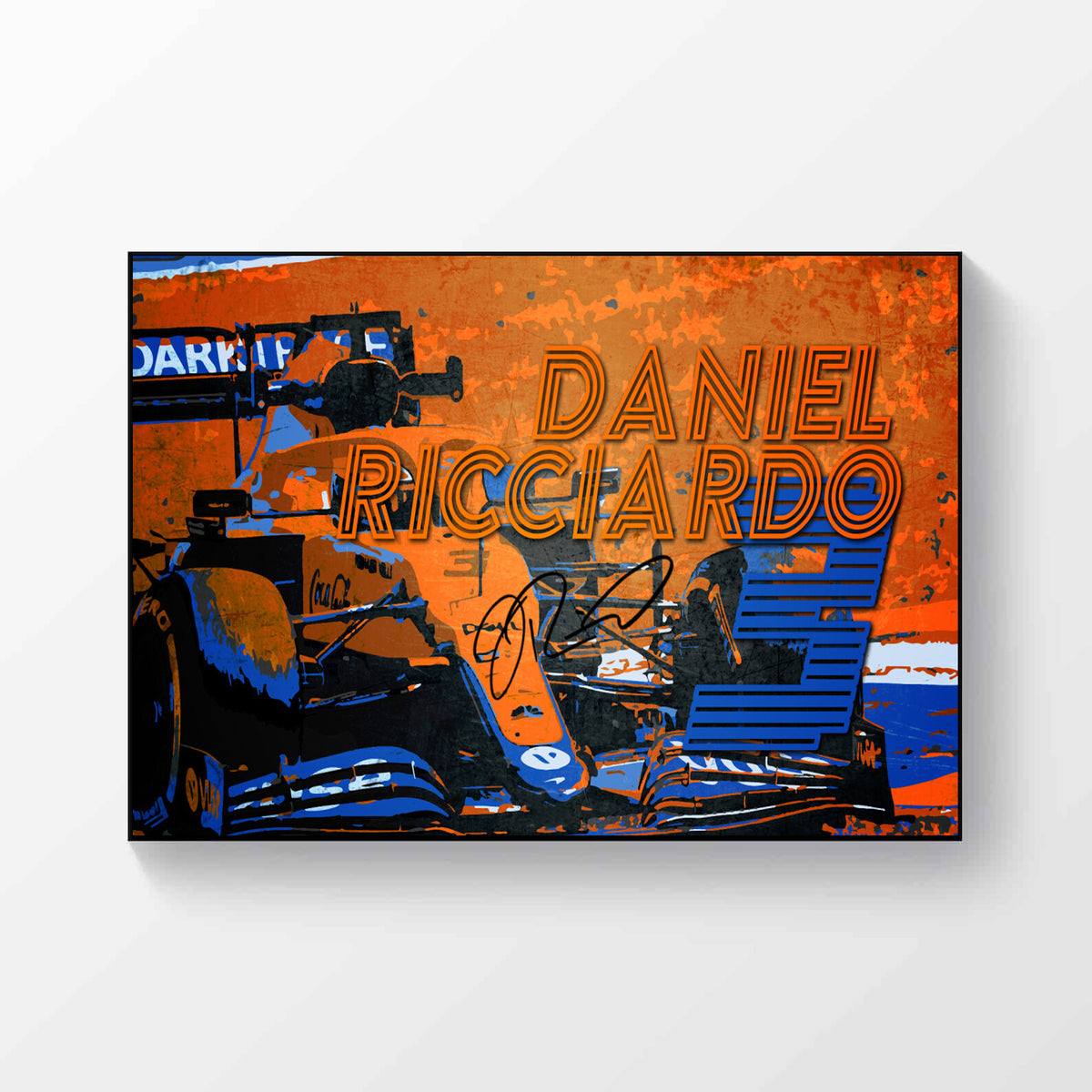 Daniel Ricciardo McLaren Formula 1 2021 Signed Poster A4