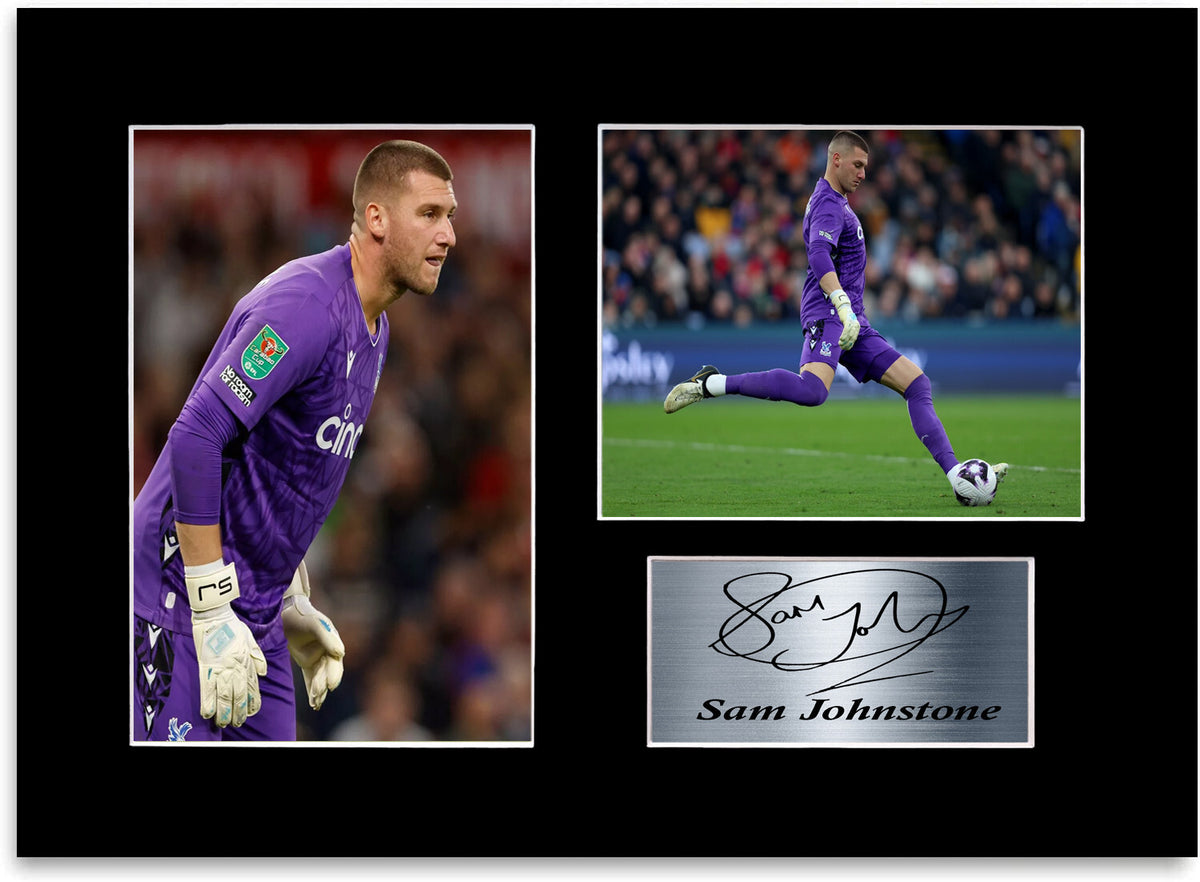 Sam Johnstone Football Player framed print by LJW Prints