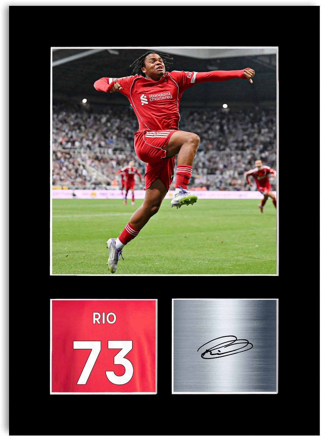Rio Ngumoha Liverpool Player Poster Signed Photo Display Mount Print A4