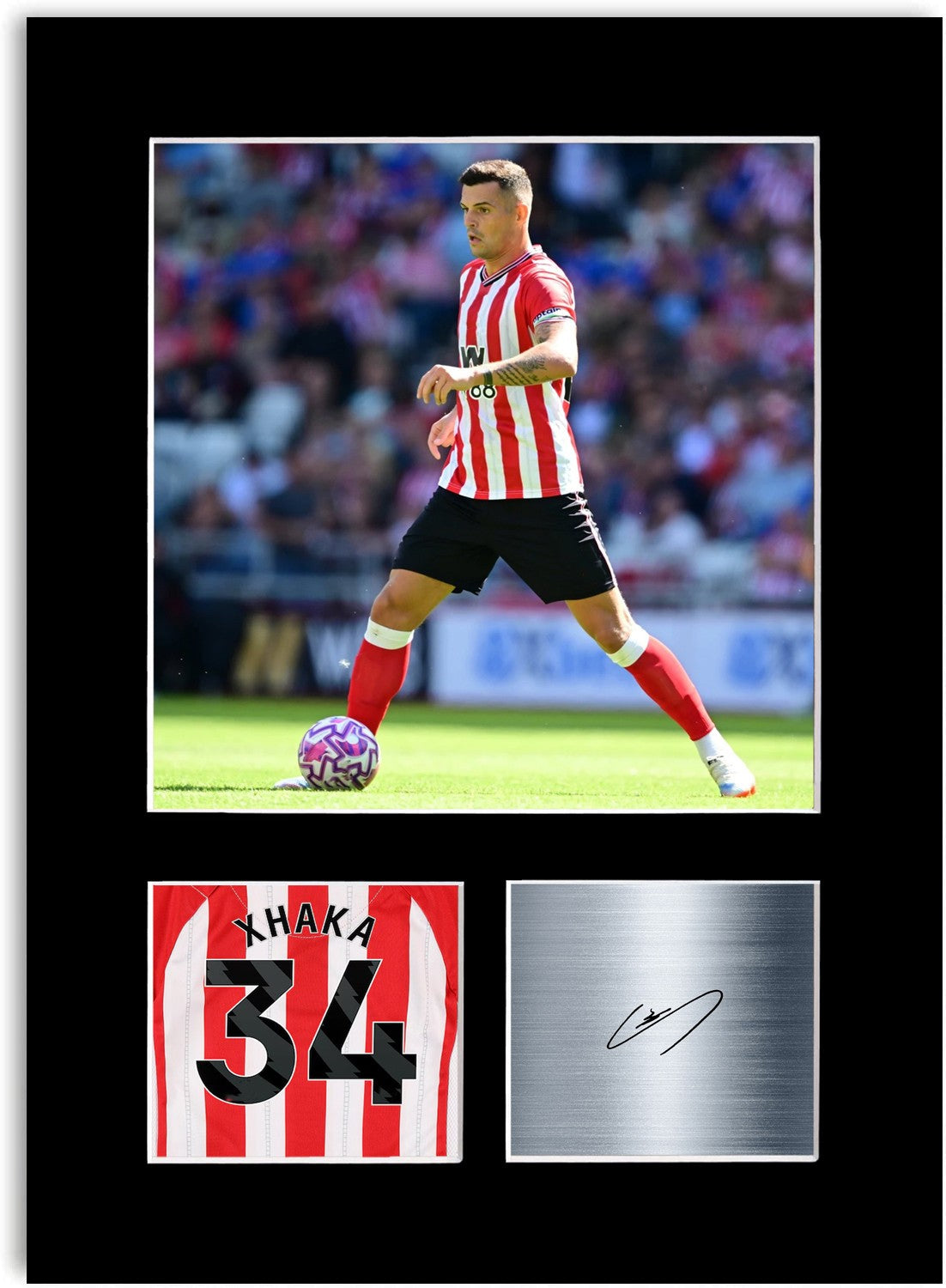 Granit Xhaka Football Player Poster Signed Photo Display Mount Print A4