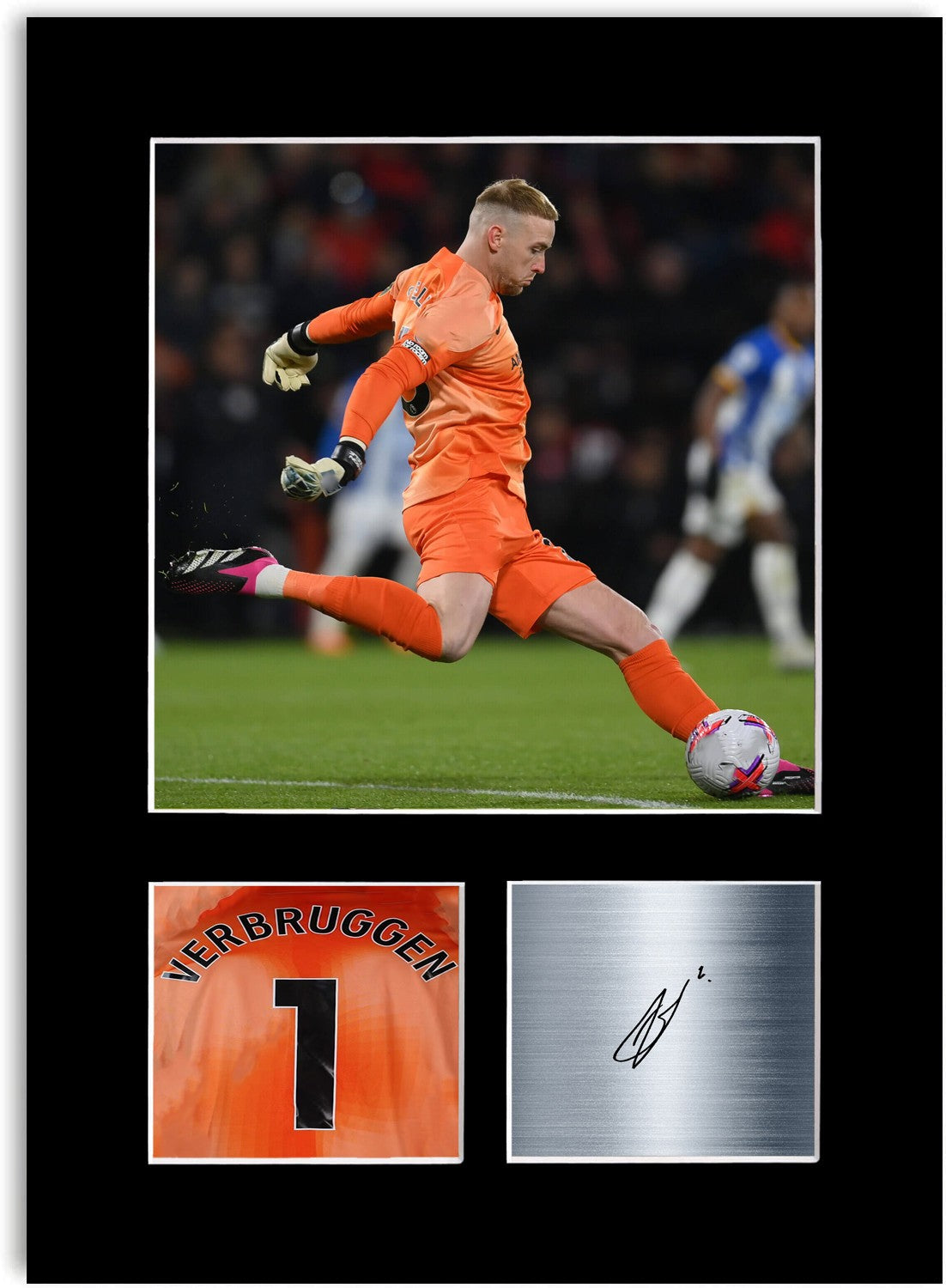 Bart Verbruggen Football Player Poster Signed Photo Display Mount Print A4