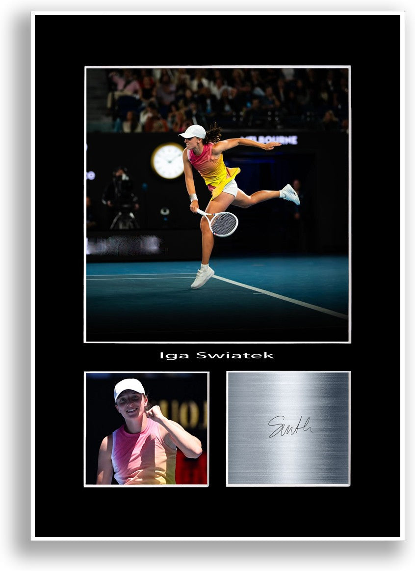 Iga Swiatek Tennis Player Print Signed Photo Poster Print A4 Wall Art Gift Idea