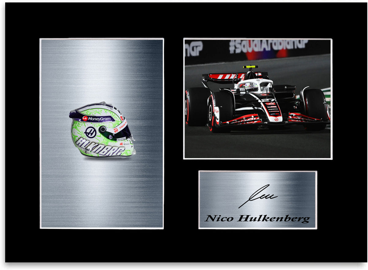 Nico Hulkenberg 2024 For F1 Racing Fans mounted display by LJW Prints