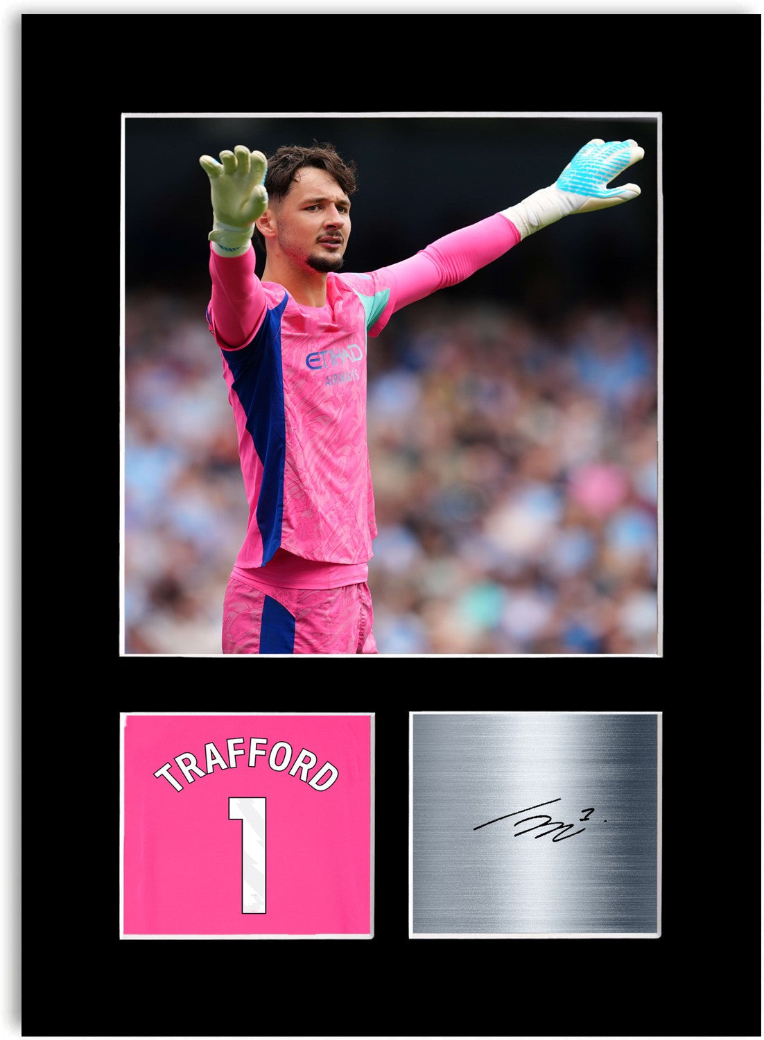 James Trafford Football Player Poster Signed Photo Display Mount Print A4