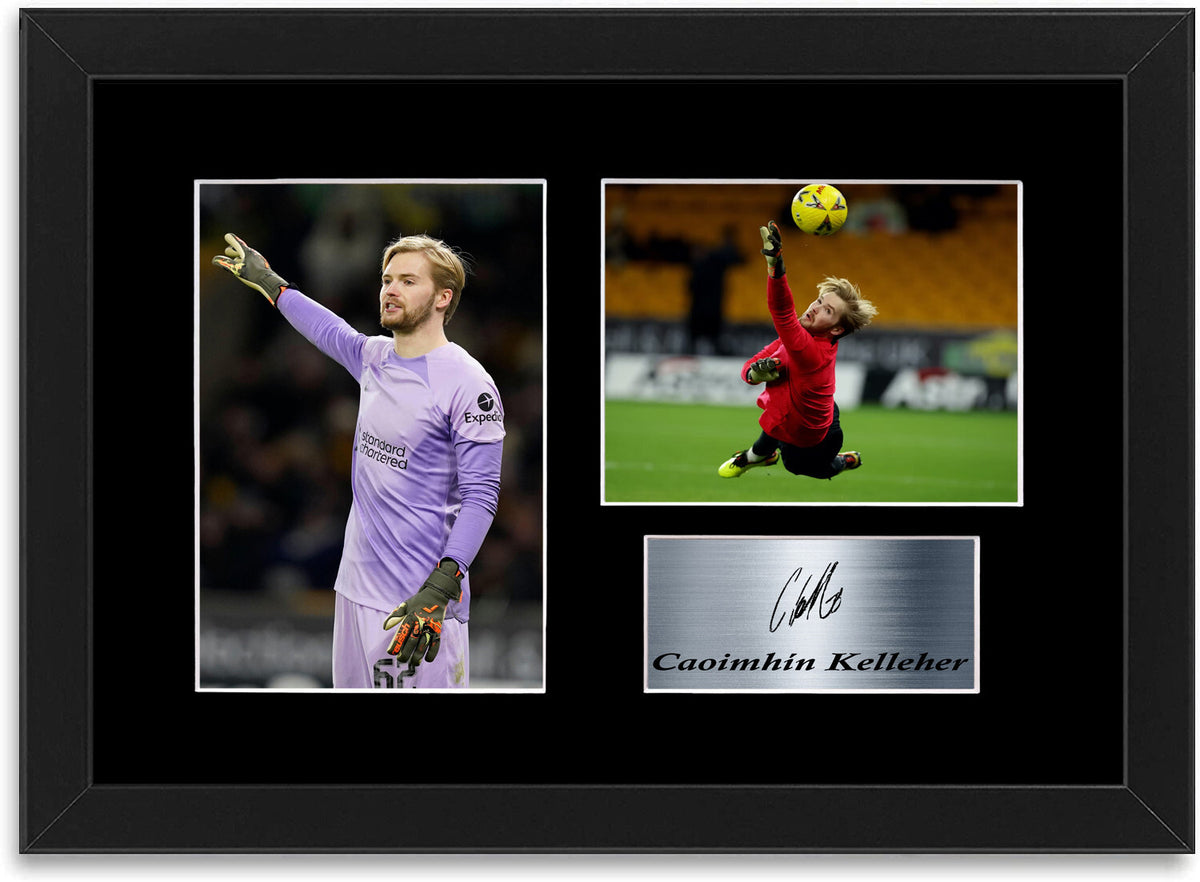 Caoimhin Kelleher Liverpool framed print by LJW Prints