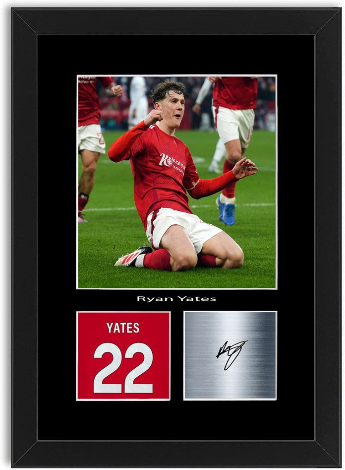 Ryan Yates Football Player Poster Signed Print Photo A4 Wall Art Framed