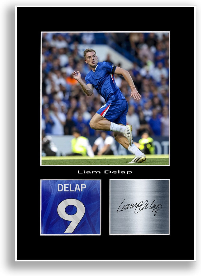 Liam Delap Football Player Poster Signed Print Photo A4 Wall Art Gift Idea