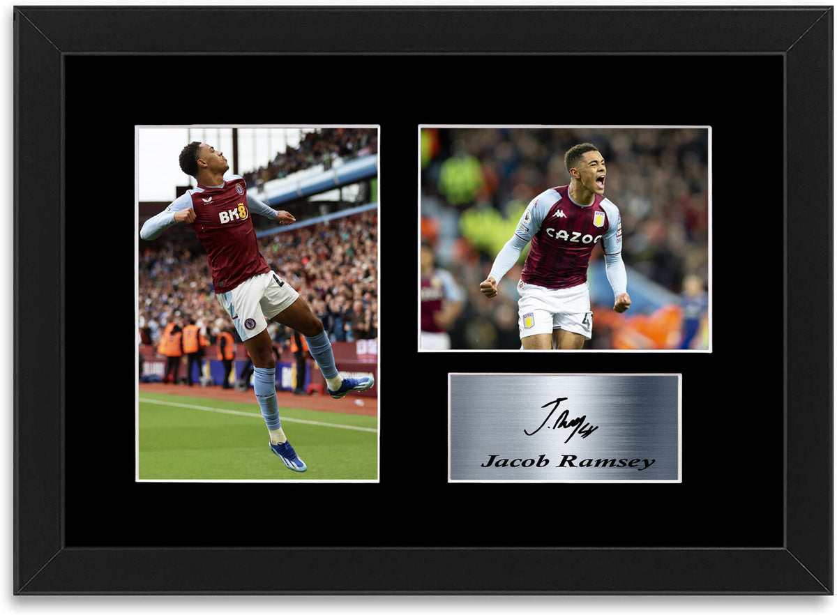 Jacob Ramsey Aston Villa Player framed print by LJW Prints