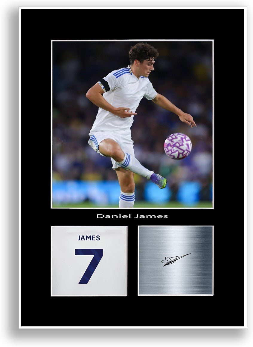 Daniel James Football Player Leeds Poster Signed Print Photo Wall Art A4