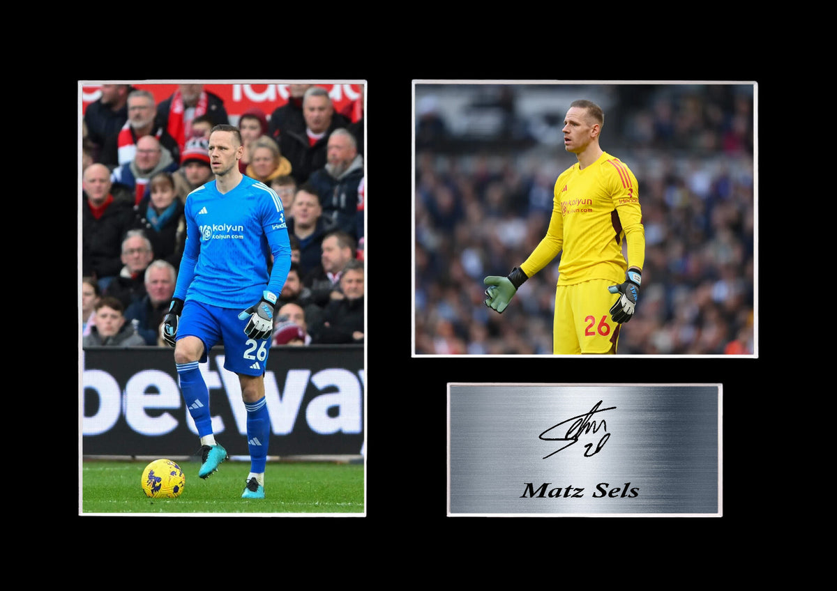 Matz Sels Nottingham Forest Player framed print by LJW Prints