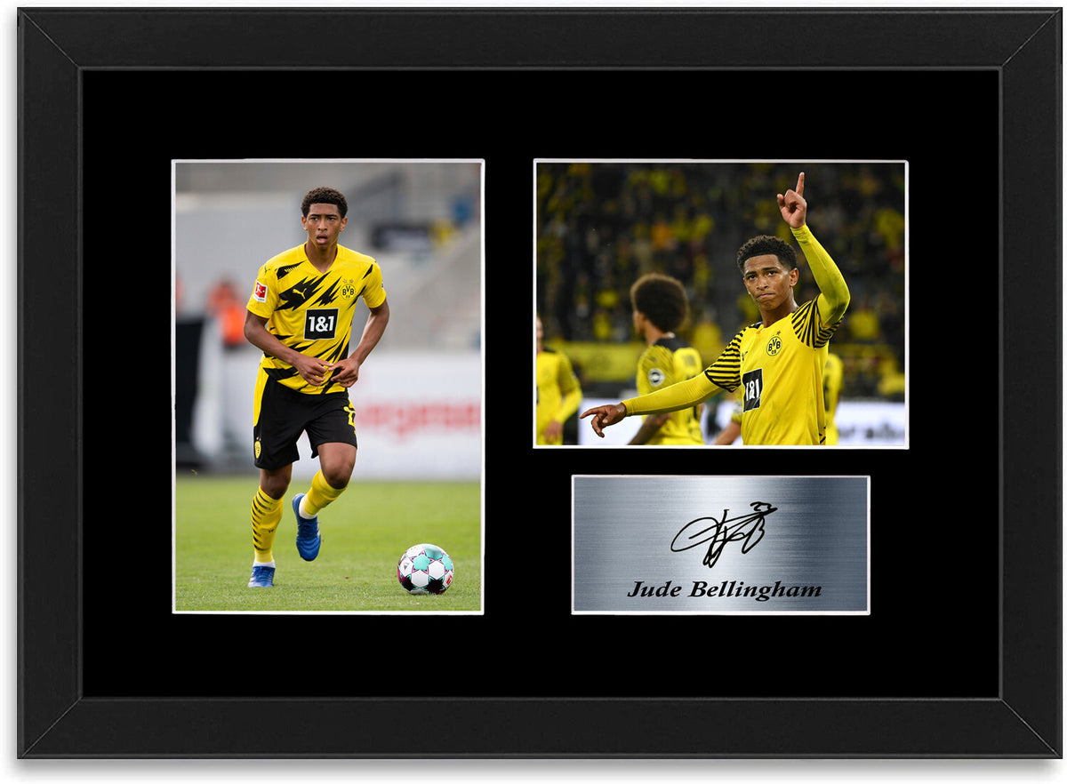 Jude Bellingham Dortmund Football Player framed print by LJW Prints