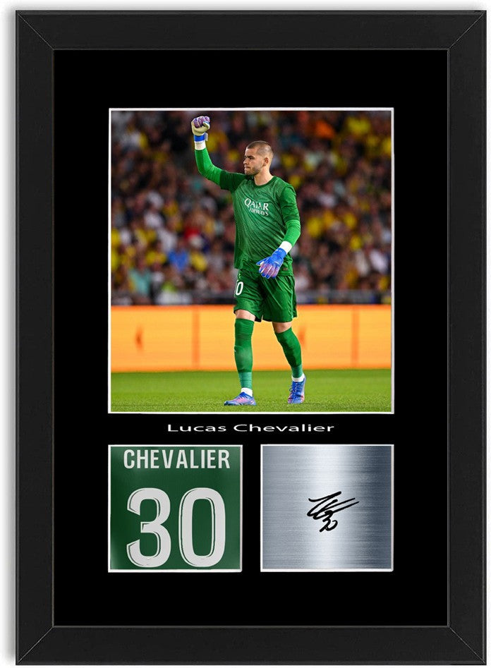 Lucas Chevalier Football Player Poster Signed Print Photo A4 Wall Art Framed
