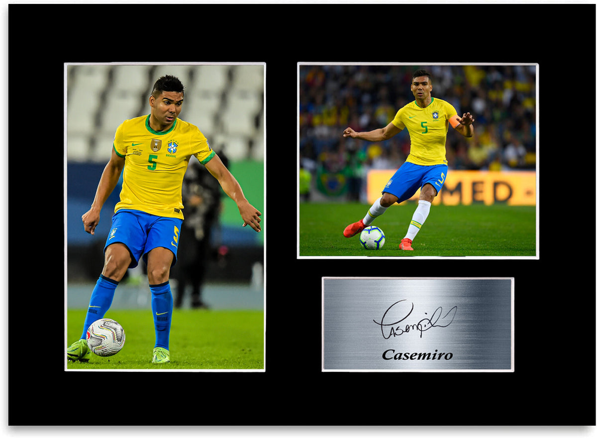 Casemiro Brazil Football Player Signed Photo Display Poster Gift A4