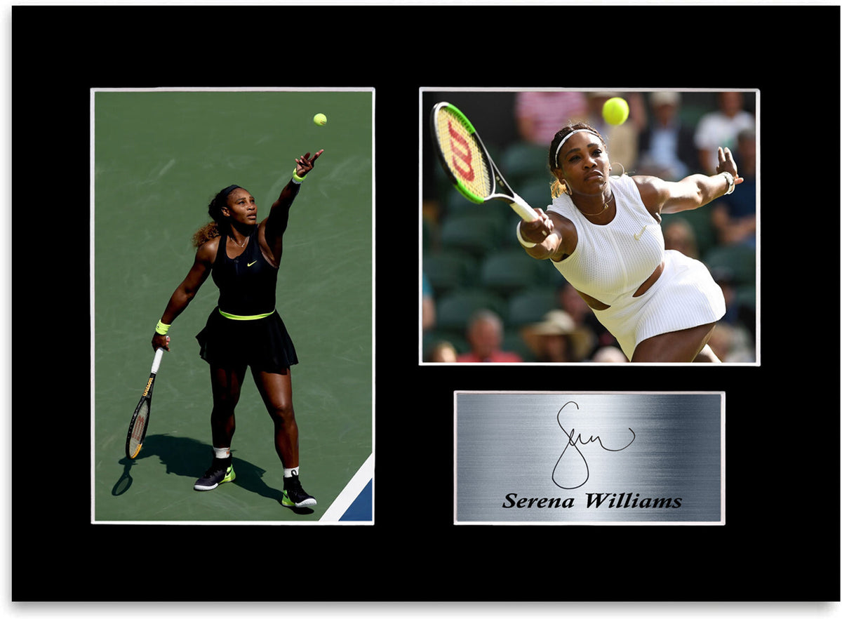 Serena Williams Tennis Player Signed Autograph Photo Display Mount Poster A4