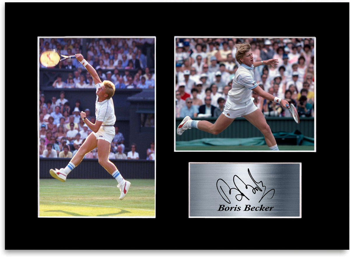Boris Becker Tennis Player Signed Autograph Photo Display Mount Poster A4