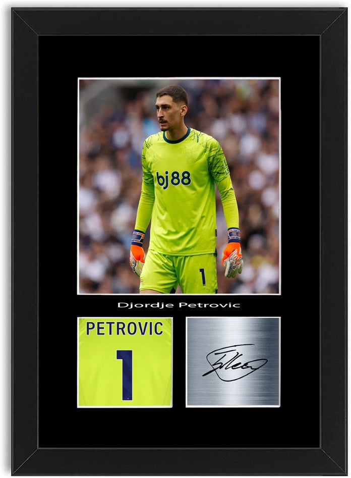 Djordje Petrovic Football Player Poster Signed Print Photo A4 Wall Art Framed