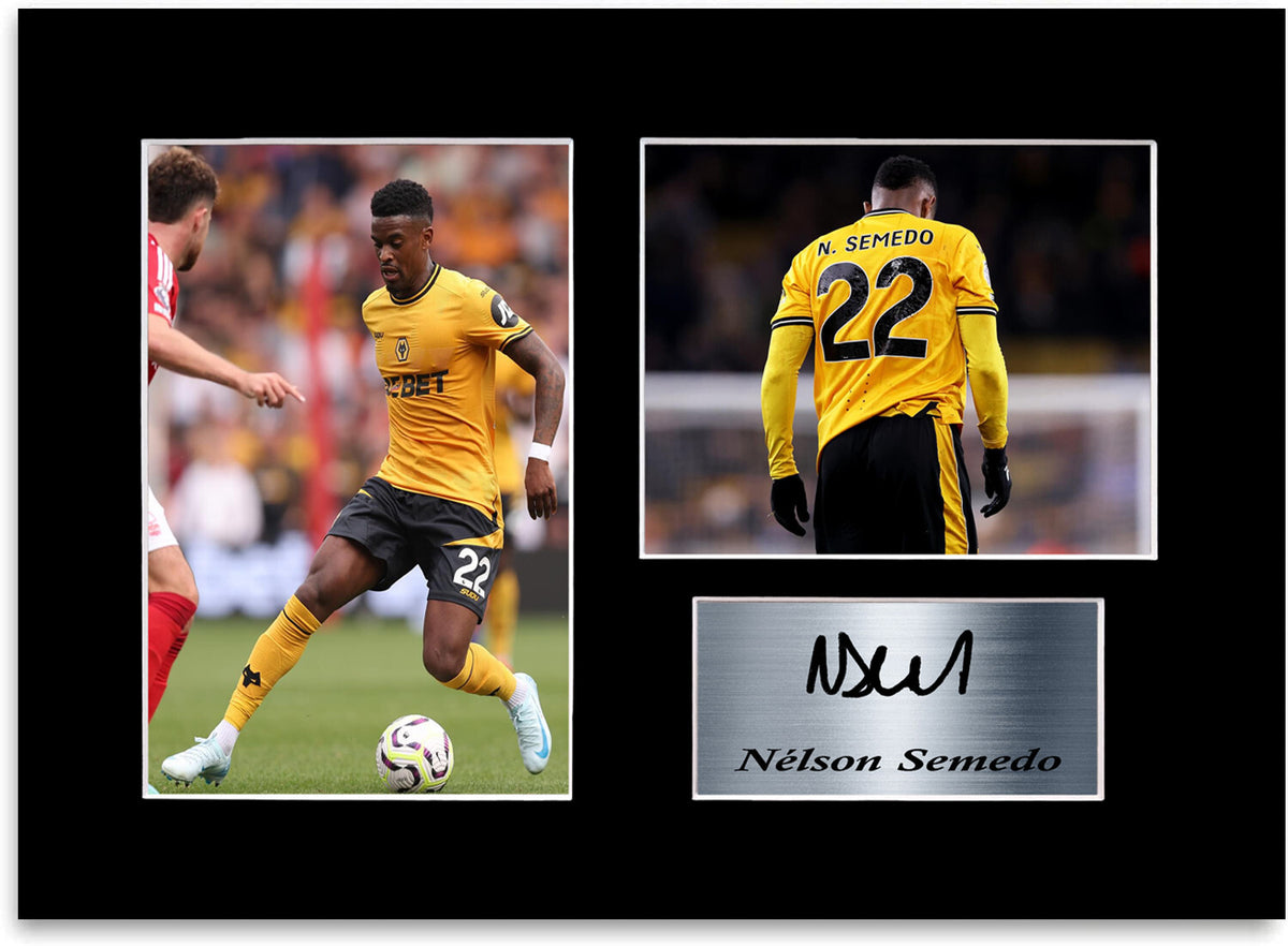 Nelson Semedo Wolverhampton Player framed print by LJW Prints
