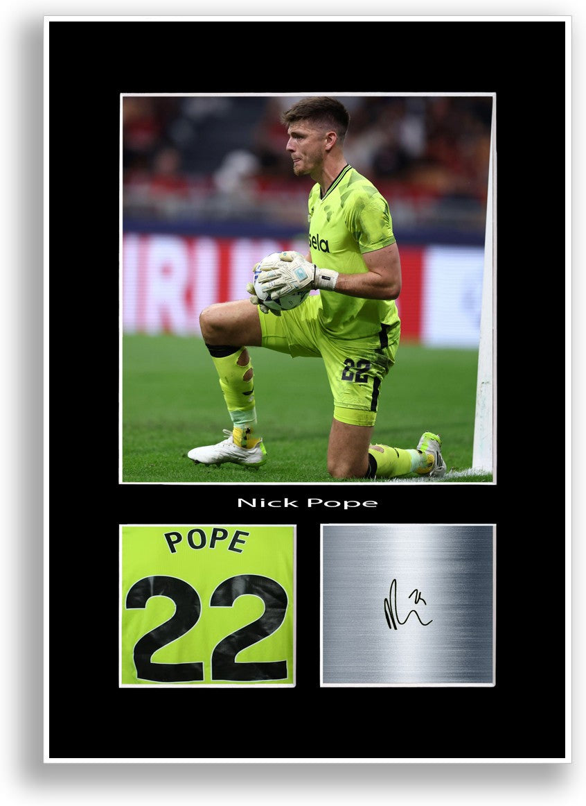 Nick Pope Football Player Poster Signed Print Photo A4 Wall Art Gift Idea