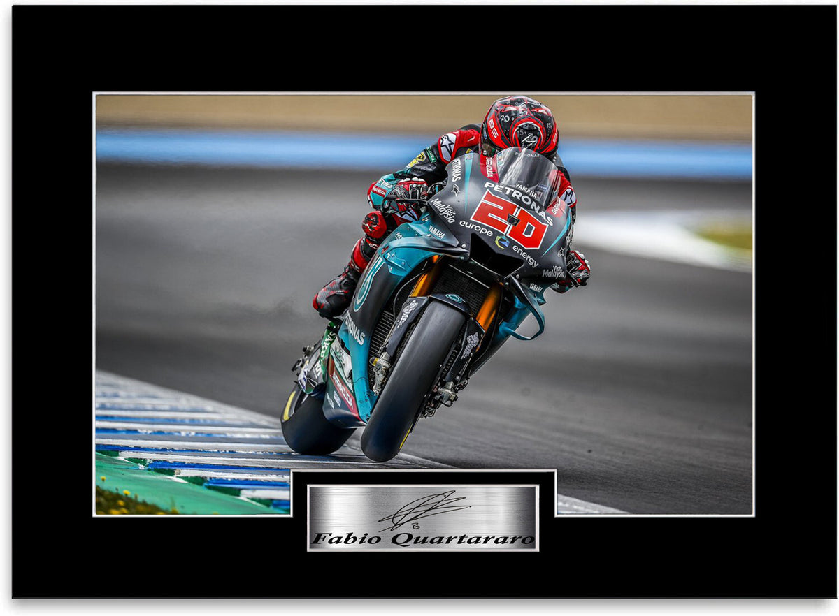 Fabio Quartararo 2021 Champion mounted display by LJW Prints