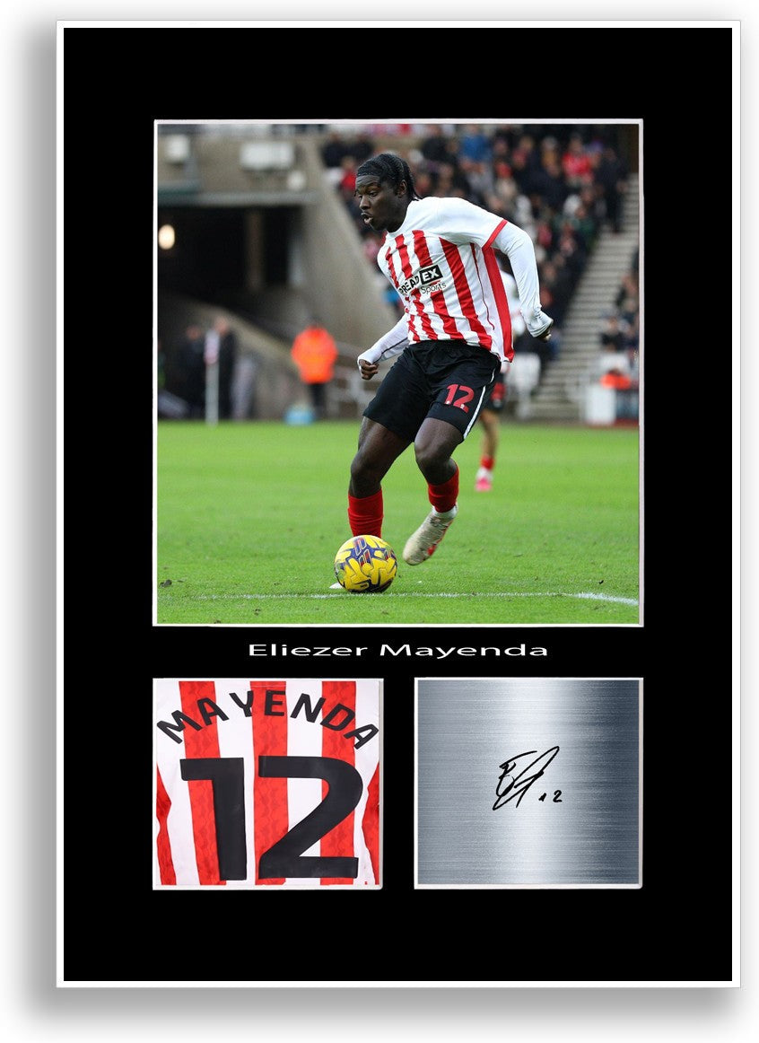 Eliezer Mayenda Football Player Poster Signed Print Photo A4 Wall Art Gift Idea