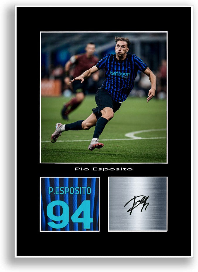 Pio Esposito Football Player Poster Signed Print Photo A4 Wall Art Gift Idea