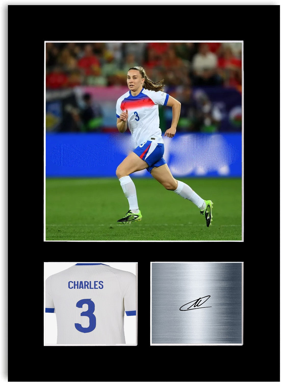 Niamh Charles England Print Signed Photo Display Poster Women’s Euro 2025