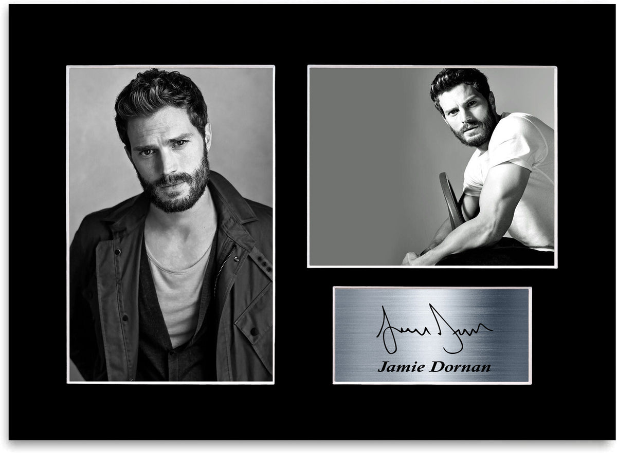 Jamie Dornan Printed Signed Autograph Photo Display Mount Gift Poster A4