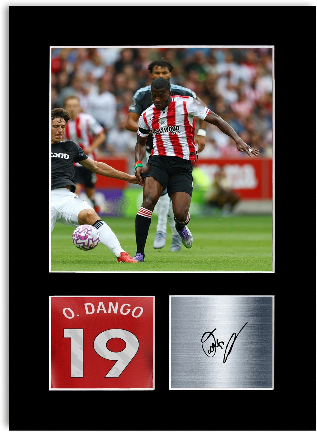 Dango Ouattara Football Player Poster Signed Photo Display Mount Print A4 Gift