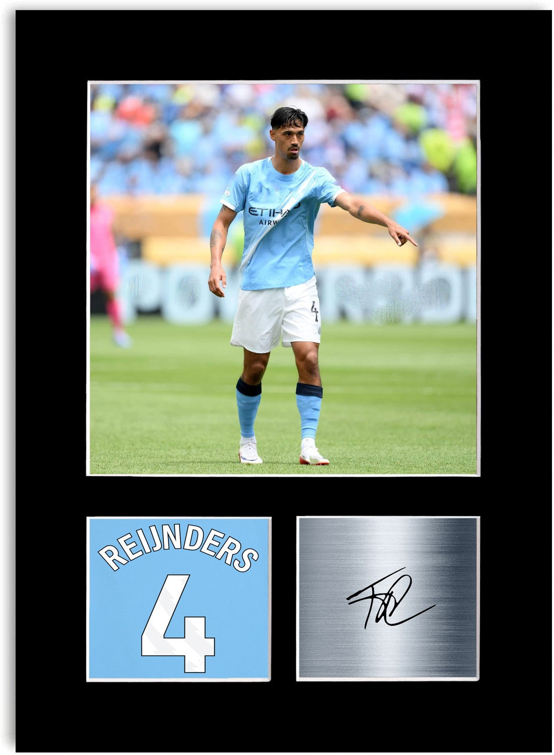 Tijjani Reijnders Football Player Poster Signed Photo Display Mount Print A4