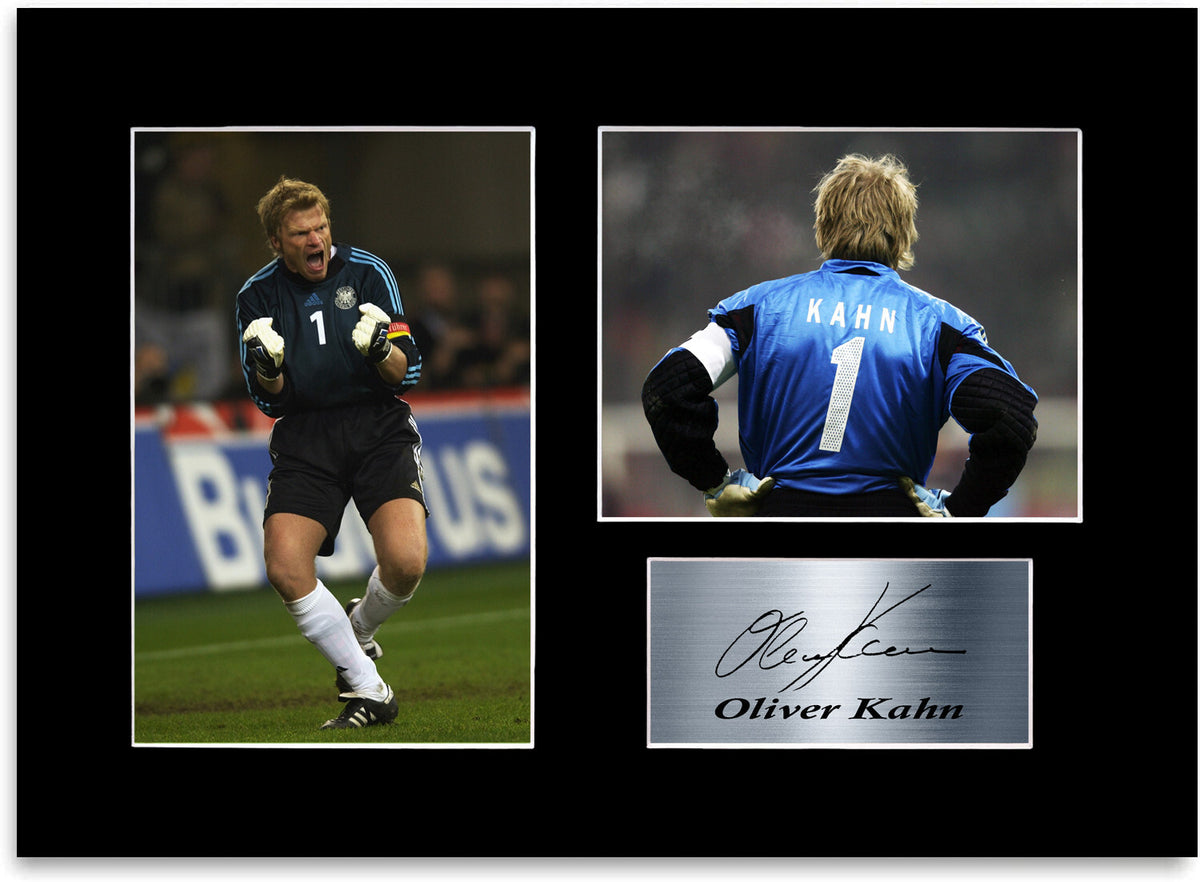 Oliver Kahn Germany Football Player A4 Signed Photo Display Mount Poster Gift