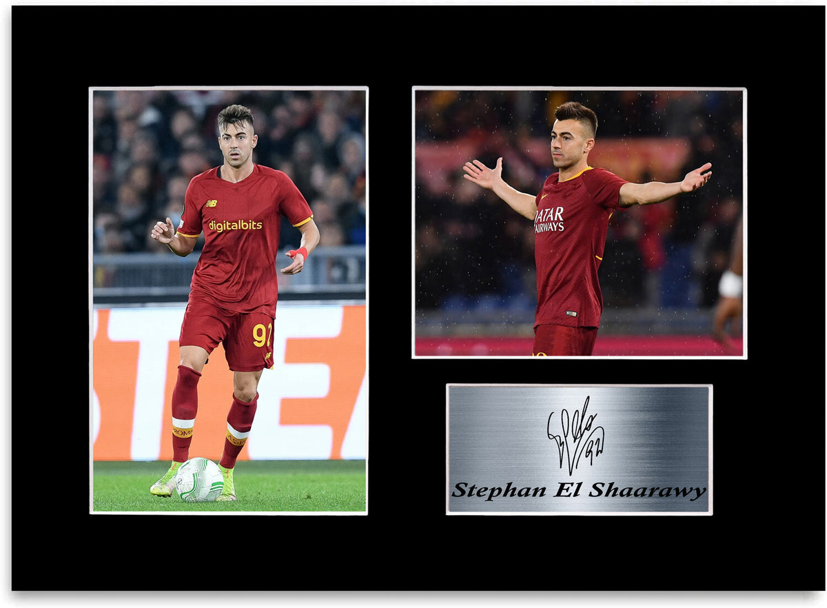 Stephan El Shaarawy Football Player Roma mounted display by LJW Prints