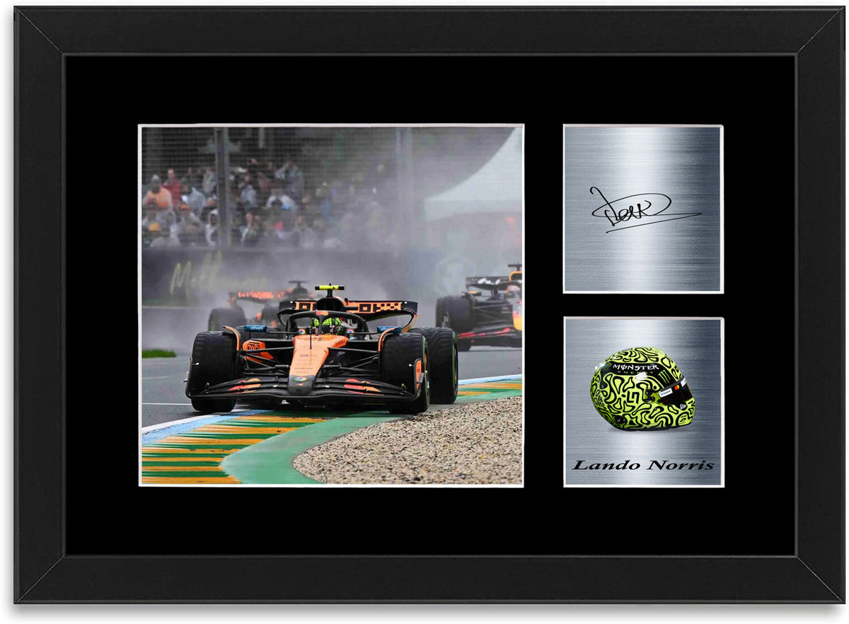 Lando Norris 2025 For F1 Fans framed print by LJW Prints