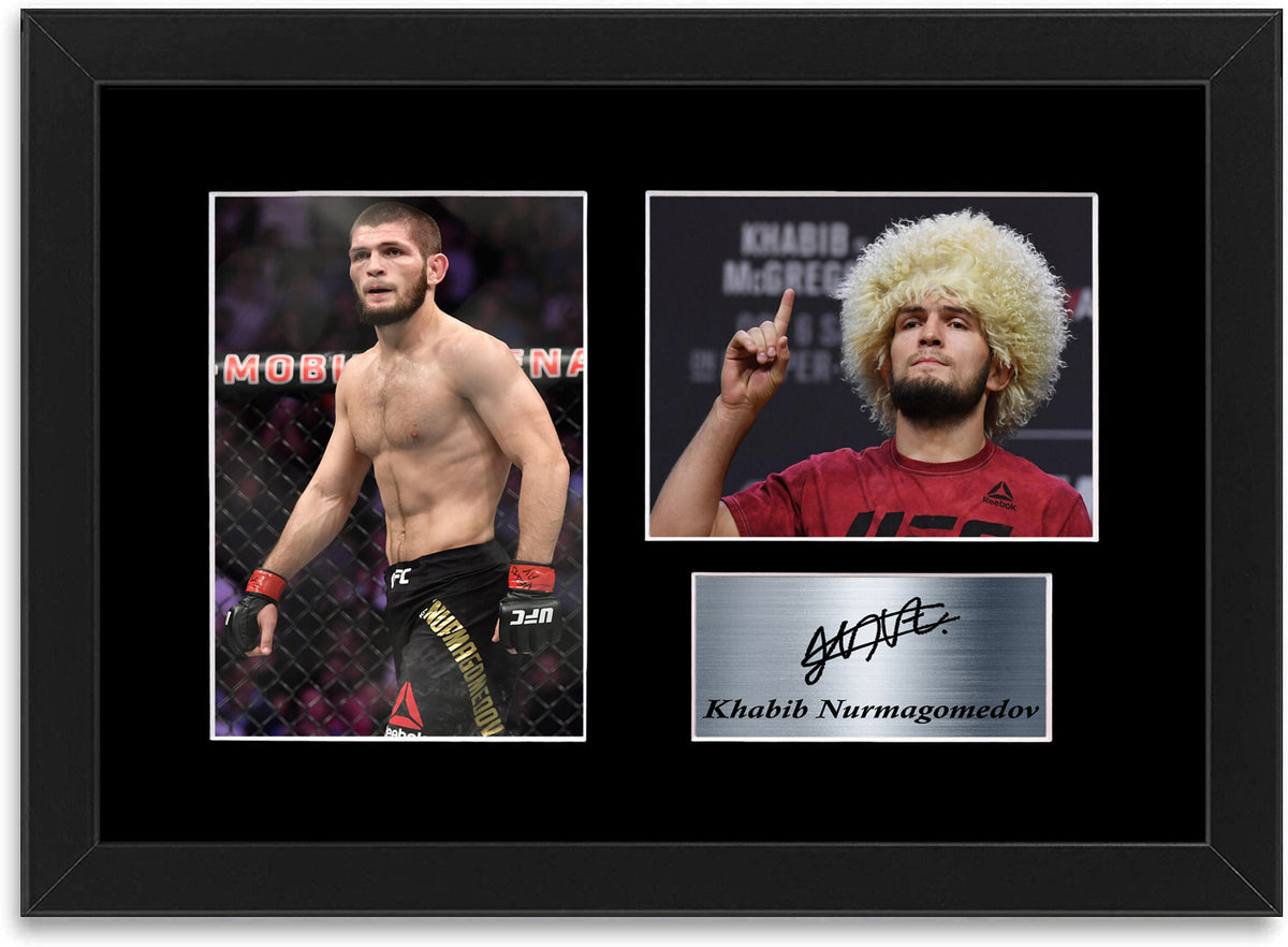 Khabib Nurmagomedov MMA UFC Champion framed print by LJW Prints