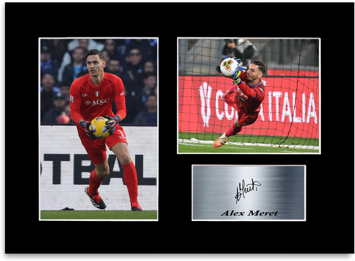 Alex Meret Napoli Football Player framed print by LJW Prints