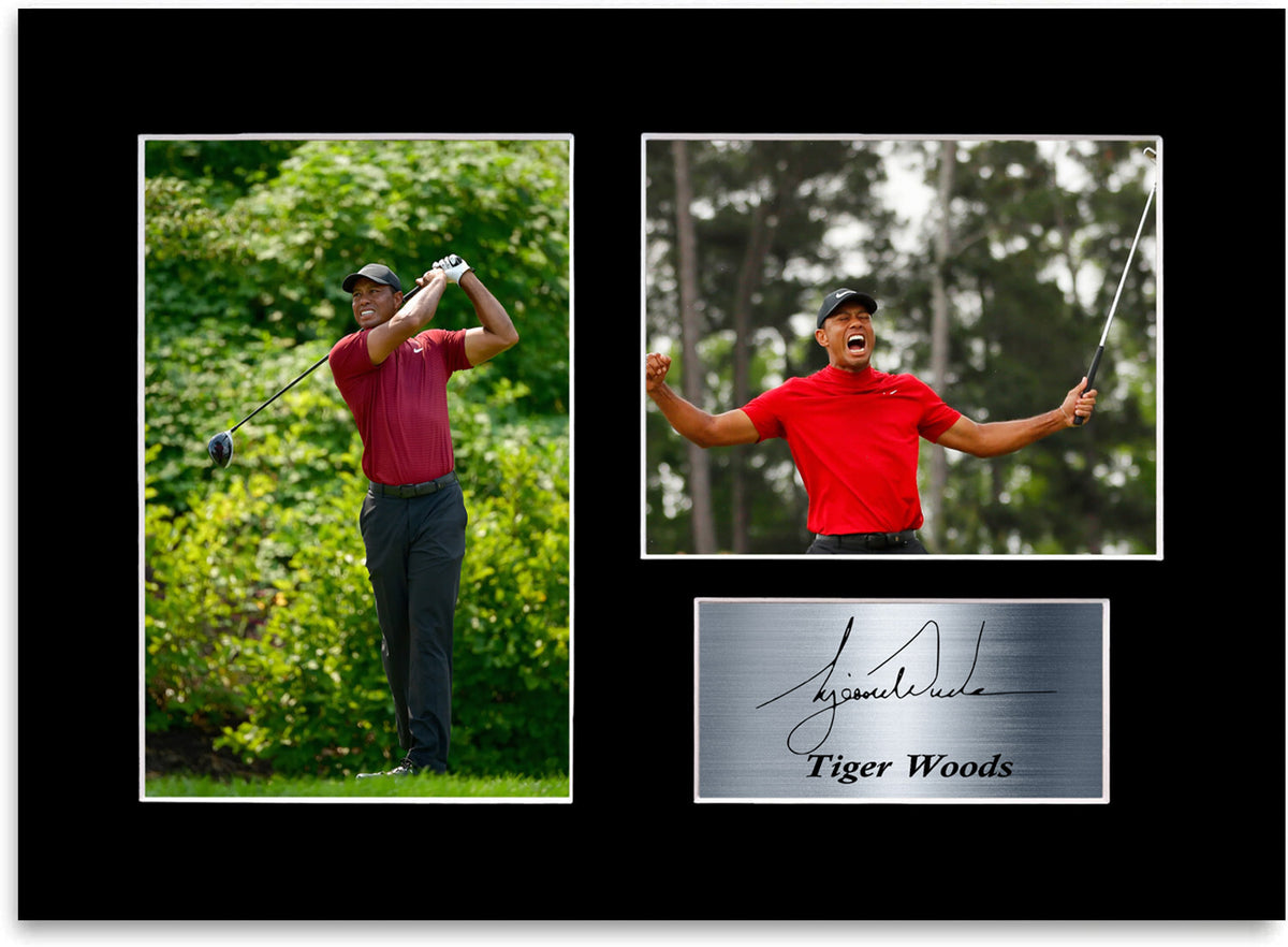 Tiger Woods Golf Player Signed Autograph Photo Display Poster A4