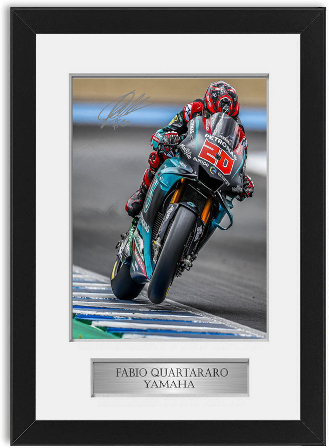 Fabio Quartararo MotoGP A4 Signed Autograph Photo Display Mount Gift Framed