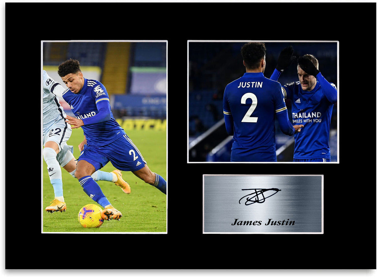 James Justin Leicester Player mounted display by LJW Prints