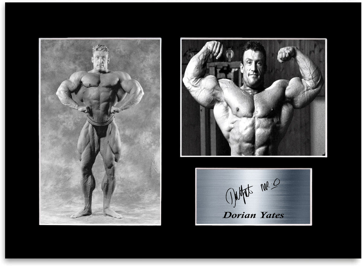 Dorian Yates Photo Display Mount A4 Bodybuilding Gym Poster