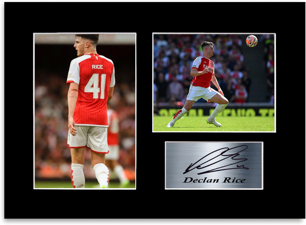 Declan Rice Football Player framed print by LJW Prints