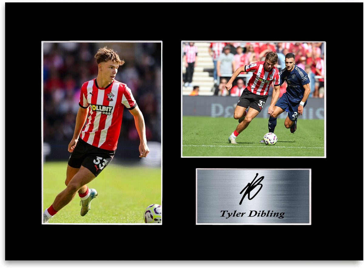 Tyler Dibling Southampton Player framed print by LJW Prints