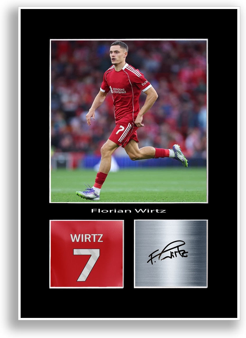 Florian Wirtz Football Player Poster Signed Print Photo A4 Wall Art Gift Idea