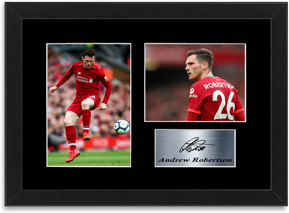 Andy Robertson Liverpool Player framed print by LJW Prints