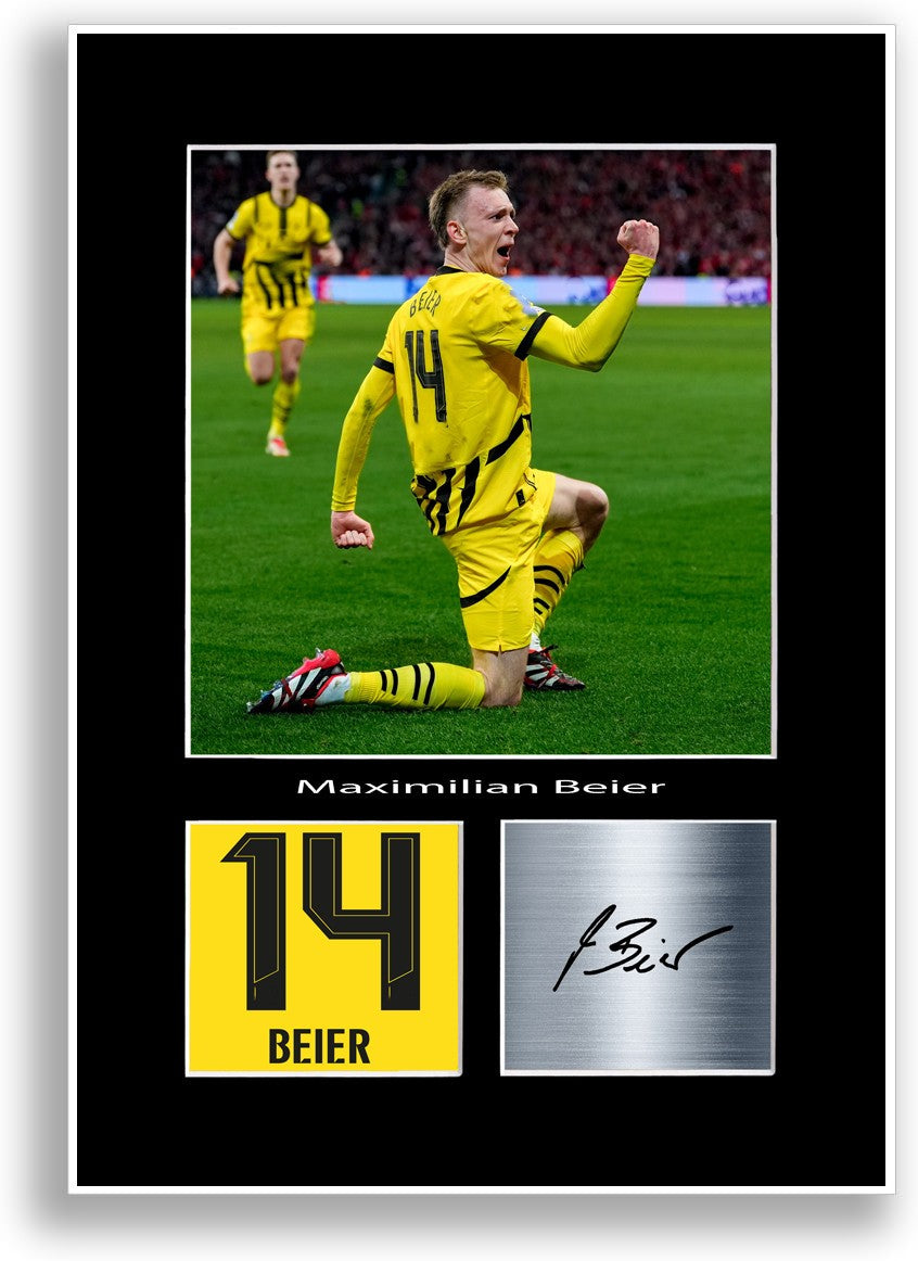 Maximilian Beier Football Player unframed poster by LJW Prints