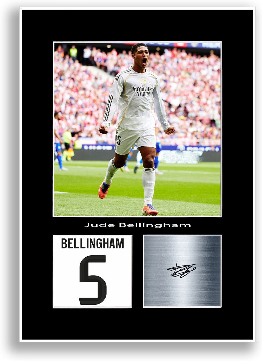 Jude Bellingham Football Player Poster Print Photo A4 Wall Art 