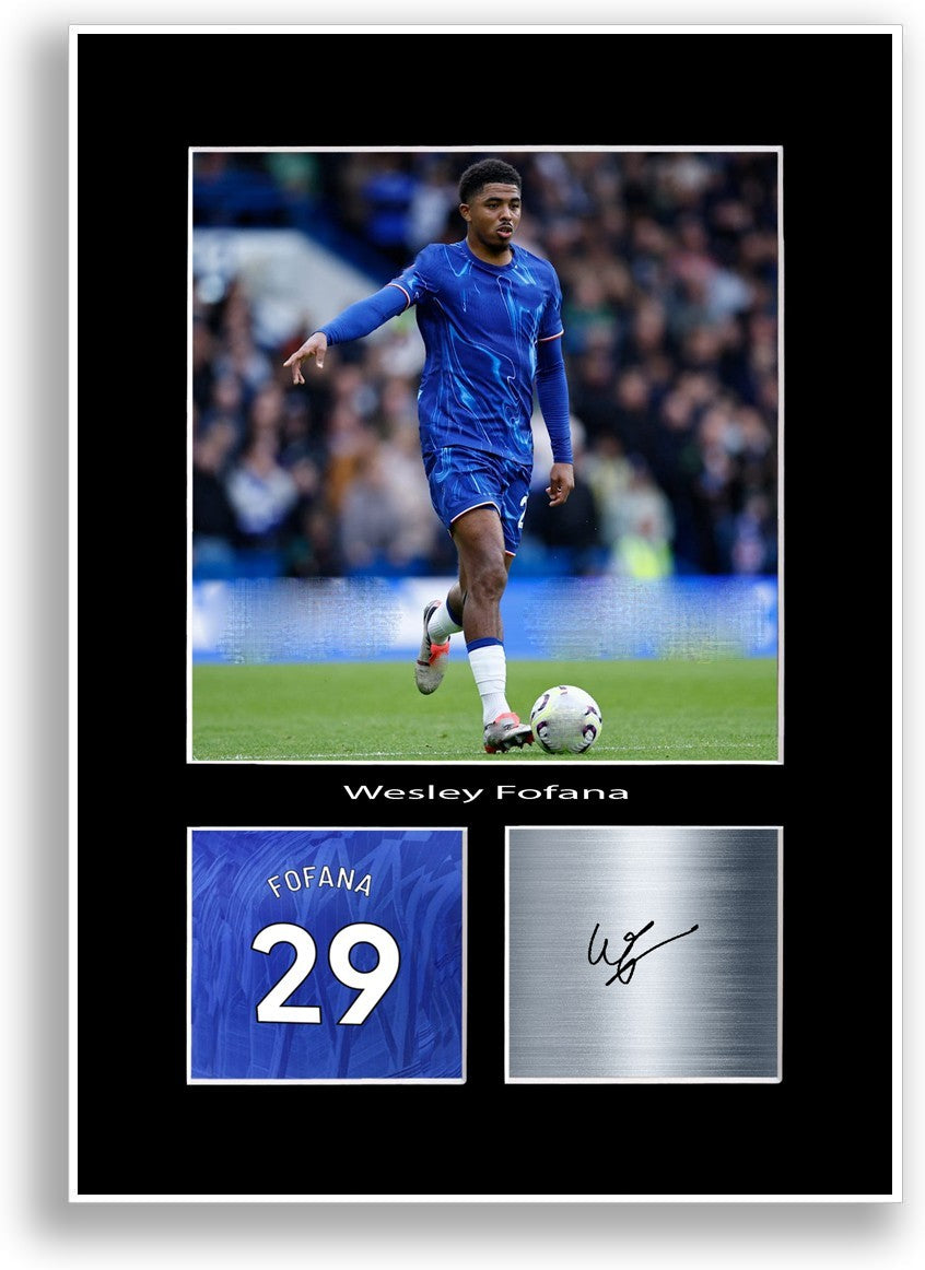 Wesley Fofana Football Player Poster Signed Print Photo A4 Wall Art Gift Idea