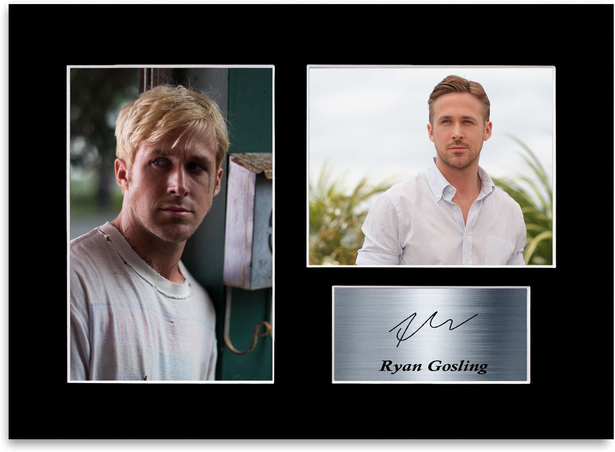 Ryan Gosling Printed Signed Autograph Photo Display Mount Gift Poster A4