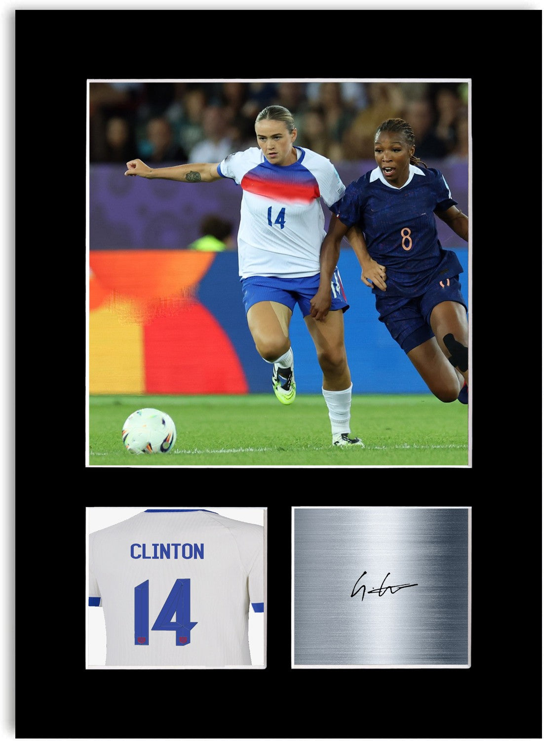 Grace Clinton England Print Signed Photo Display Poster Women’s Euro 2025