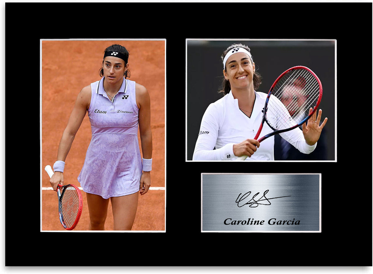 Caroline Garcia Tennis Player Signed Autograph Photo Display Mount Poster A4