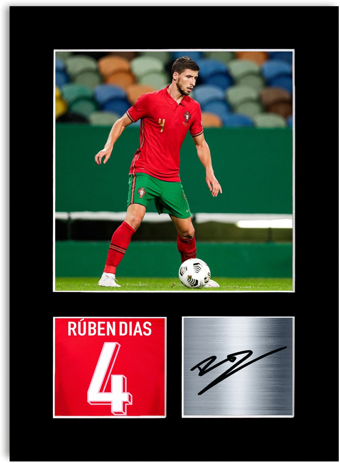 Ruben Diaz Portugal Football Player Signed Photo Poster Mount Gift Wall art A4