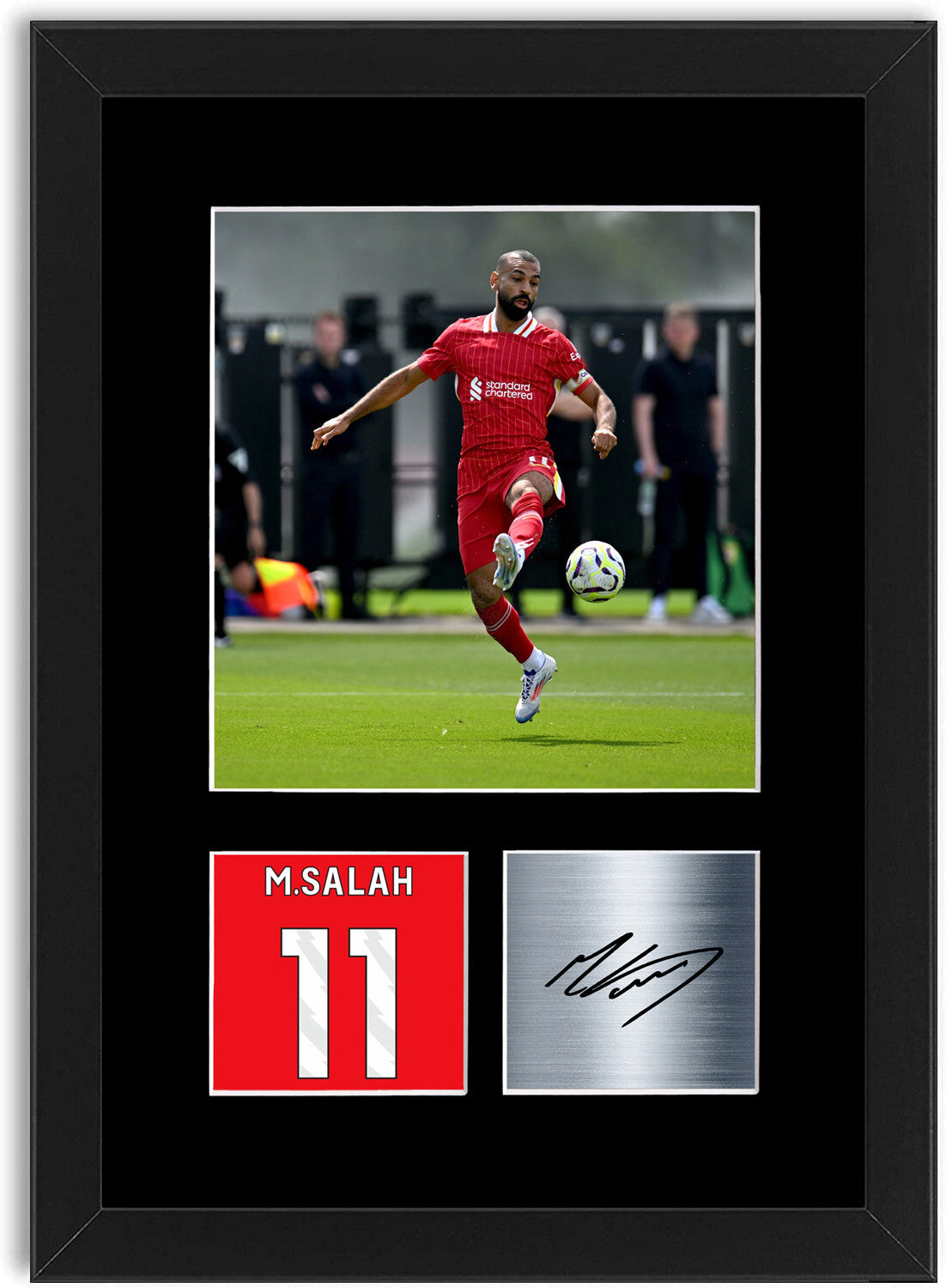 Mo Salah Liverpool Player framed print by LJW Prints